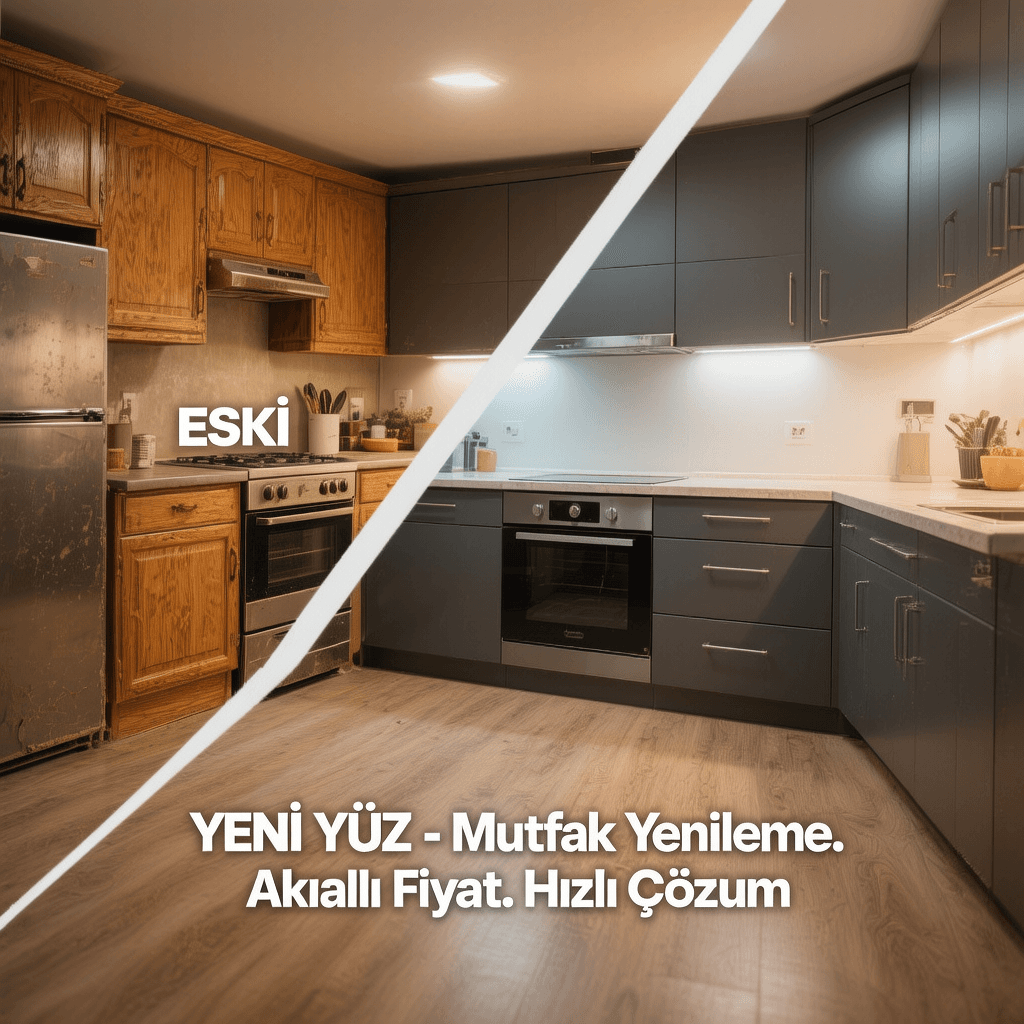 Mutfak dolap kapagi yenileme ornegi